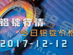 铝锭行情：12月12日长江各地区铝锭价格市场行情